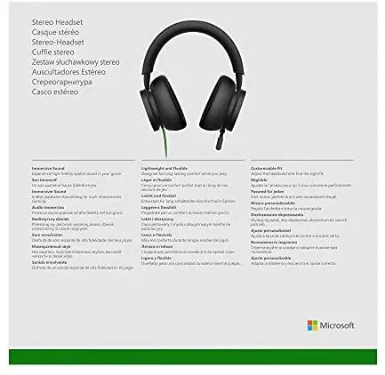 Microsoft stereo xbox headphones for xbox series x | S - immersive stereo sound