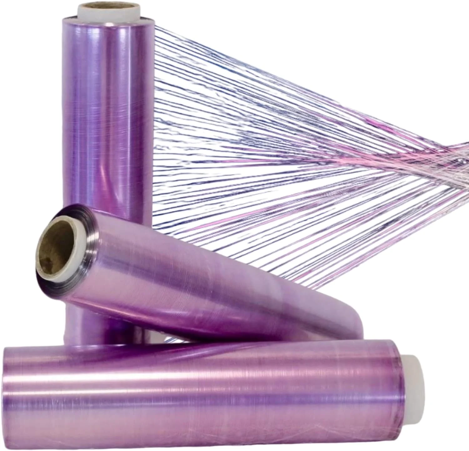Pack 3 rolls transparent film paper 30cmx300m, industrial size kitchen paper, tattoo packaging and protection, for refrigerator and microwave