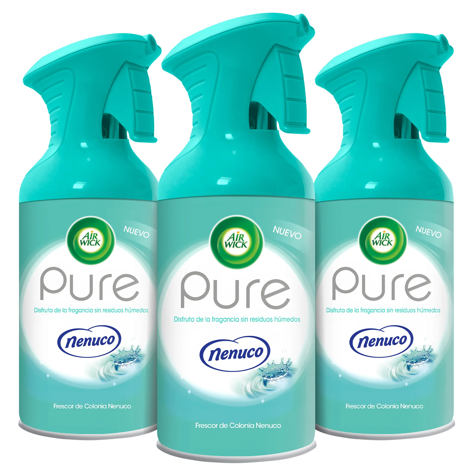 Air Wick Pack 3x Aerosol Ambientador Pure Nenuco