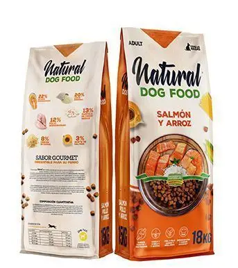 Natural Dog Food Salmon & Rice, Natural Dog Food 15 kg