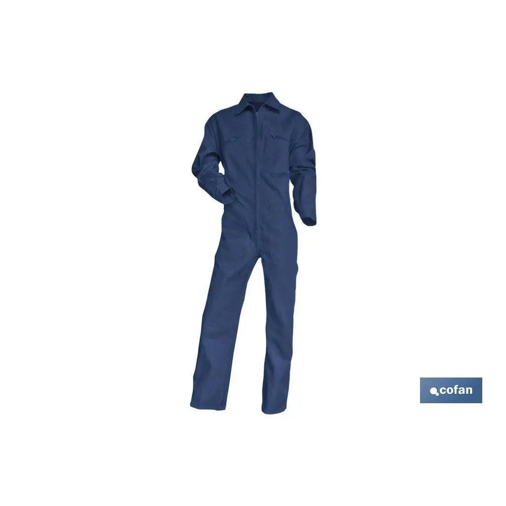 Mono de trabajo tesla 245gms/m azul marino t-xs