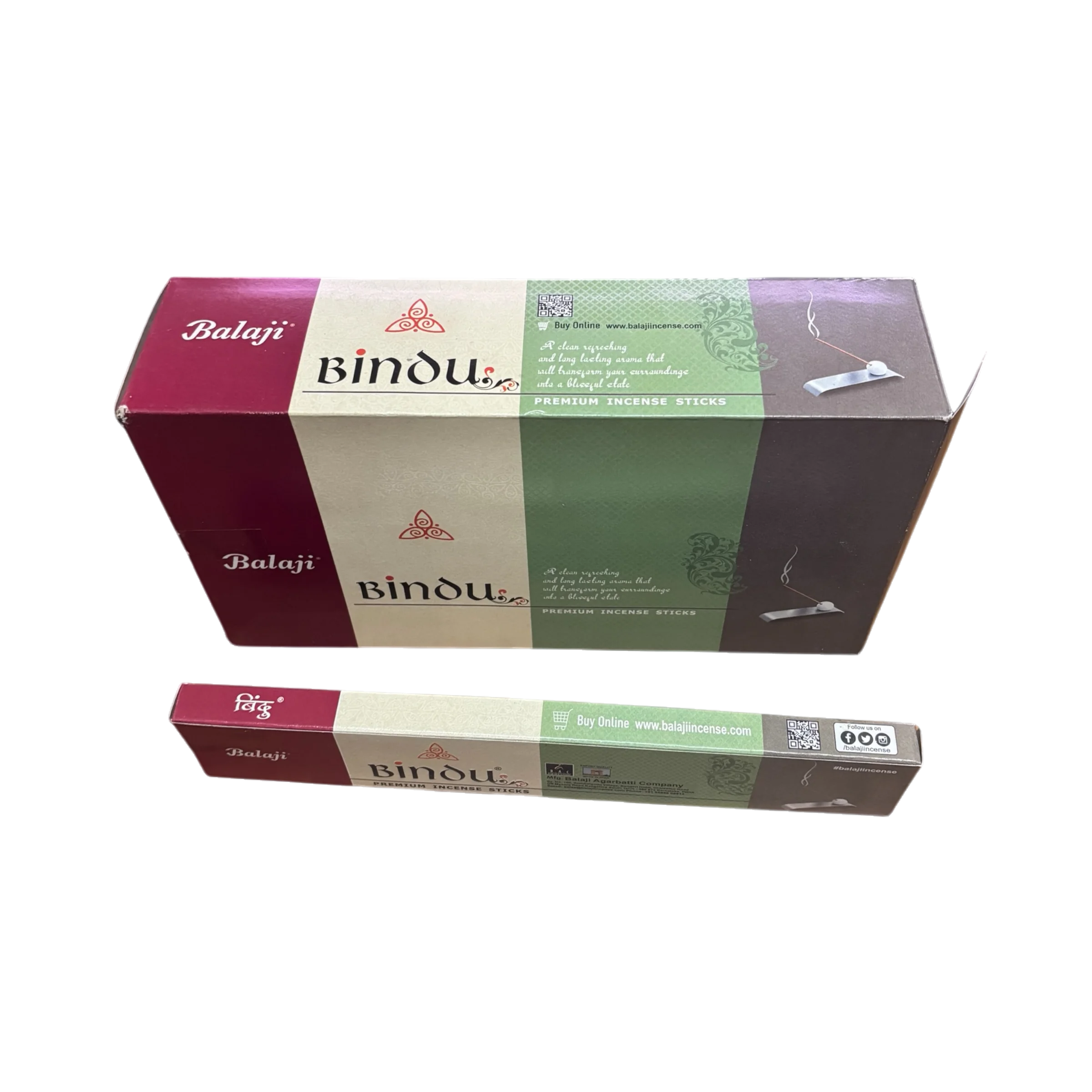 Balaji incienso  Bindu en varillas caja de 12 cajitas de 15 gramos  total 180 hecho en india a mano  premium  natural    fabricado en india  a  mano  sin uso de mano  infantil aroma  increíble  que te