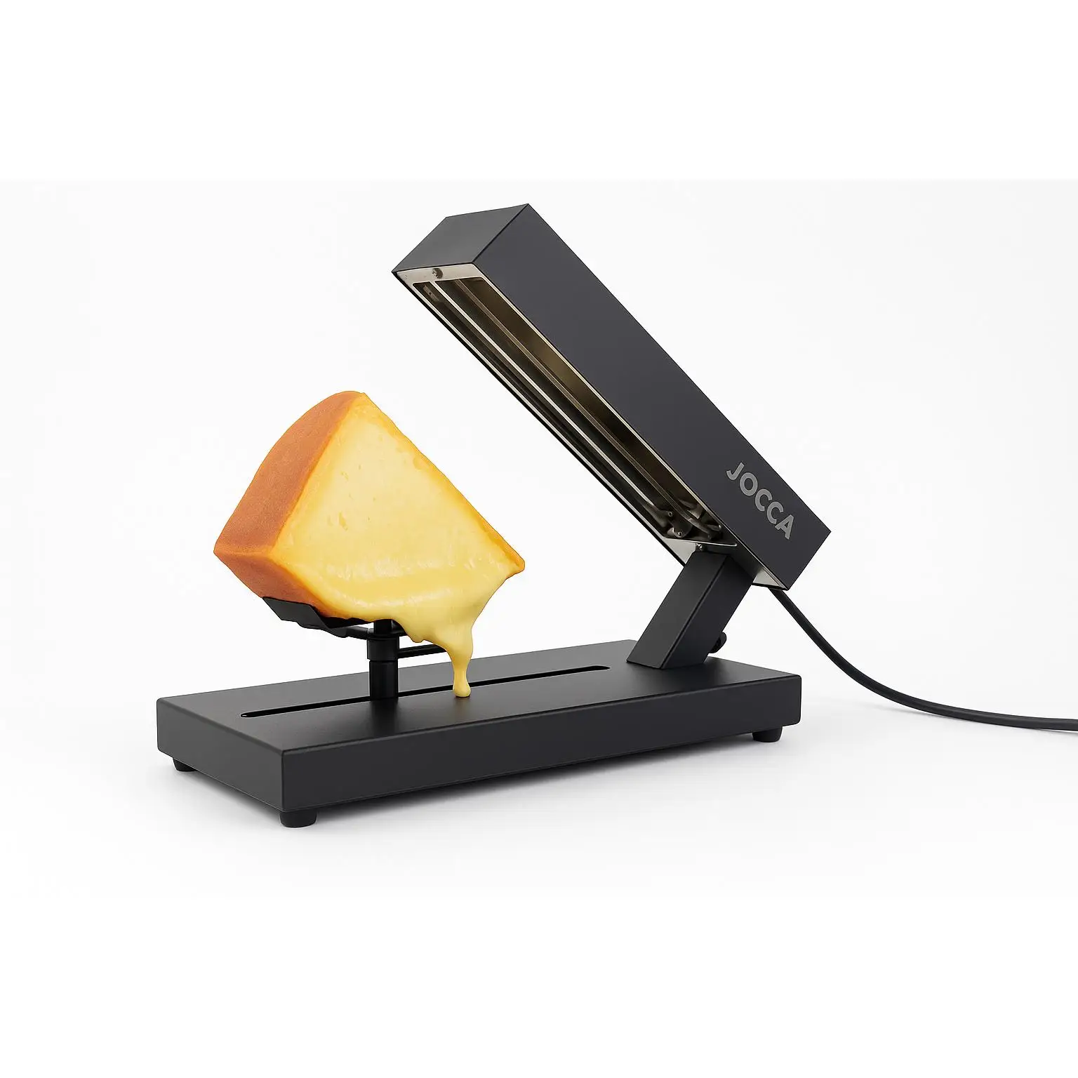 Jocca Raclette Eléctrica 400W con Elemento Calefactor Inox 304 y Base de Acero Inoxidable, Ideal para Compartir
