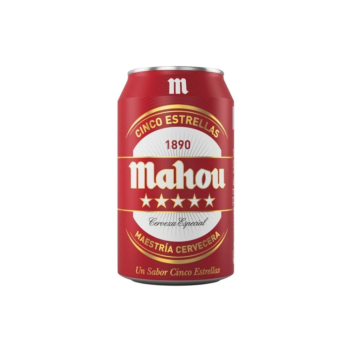 24 PCs Pack Mahou 5 stars Lager golden beer-33 CL