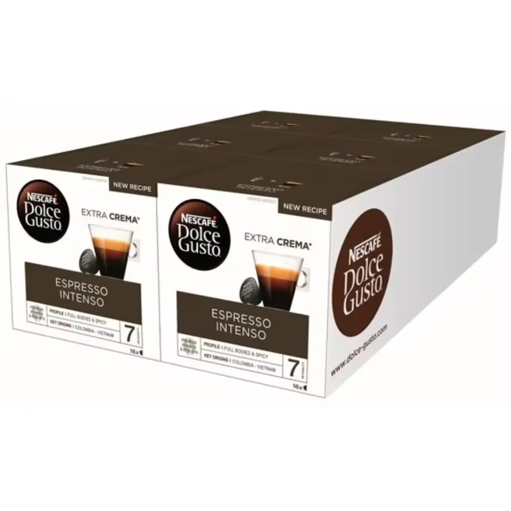 NESCAFE DOLCE GUSTO café espresso intenso formato ahorro Pack 96 cápsulas