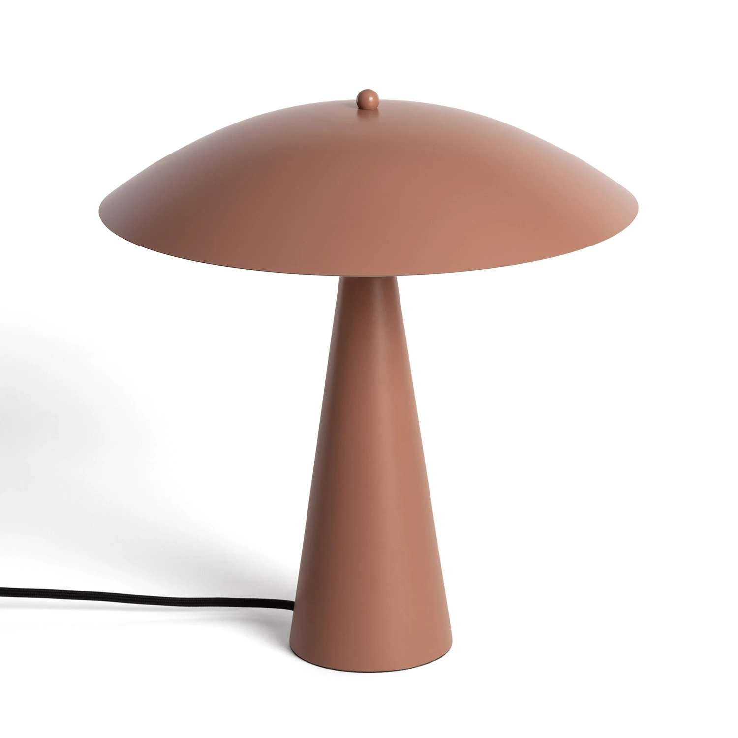 Ledkia Lámpara de Mesa Metal Irmah Marrón