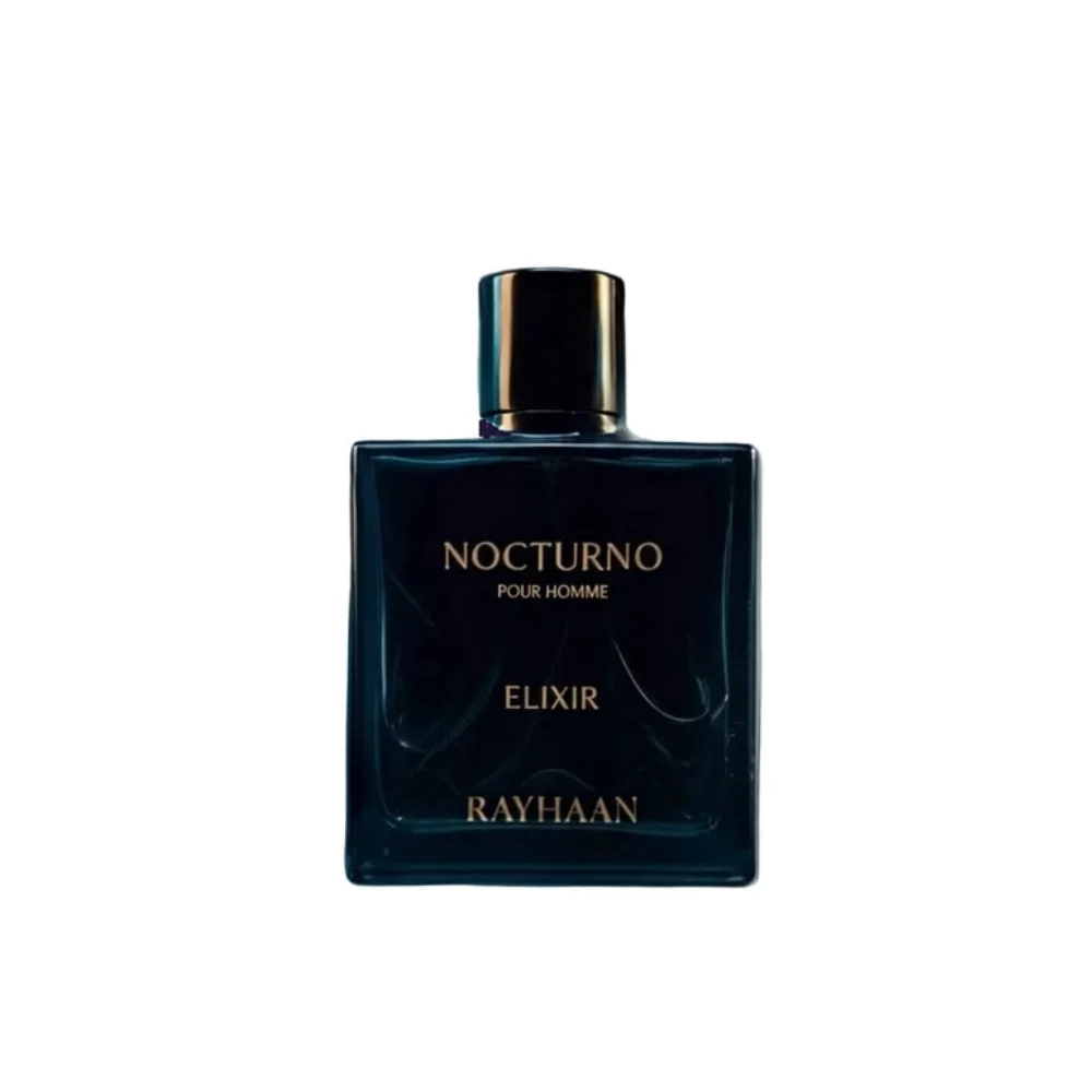 Perfume Arabe 100% Original Nocturno Elixir Rayhaan Hombre 100 ml – Esencia Oriental de Lujo Intensa