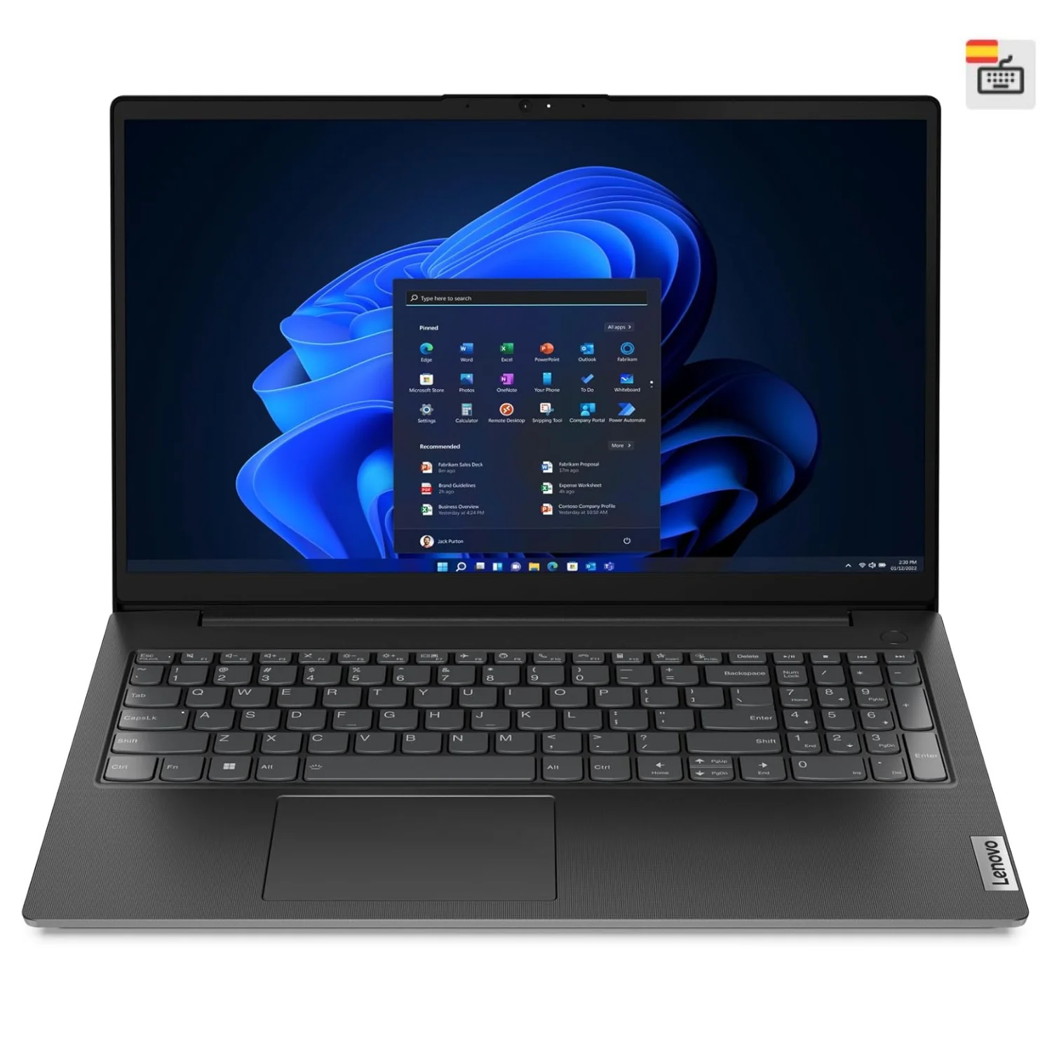 Lenovo Laptop NoteBook Portátil V15 G4 AMN AMD Ryzen™ 3 7320U | 8GB RAM LPDDR5-SDRAM | 512GB SSD M.2 2242 PCIe 4.0x4 NVMe | Wi-Fi 6 | Pantalla FHD de 15,6" (1920 x 1080) TN de 250 Nits Antirreflejo | Teclado QWERTY Español | Windows 11 Home Español