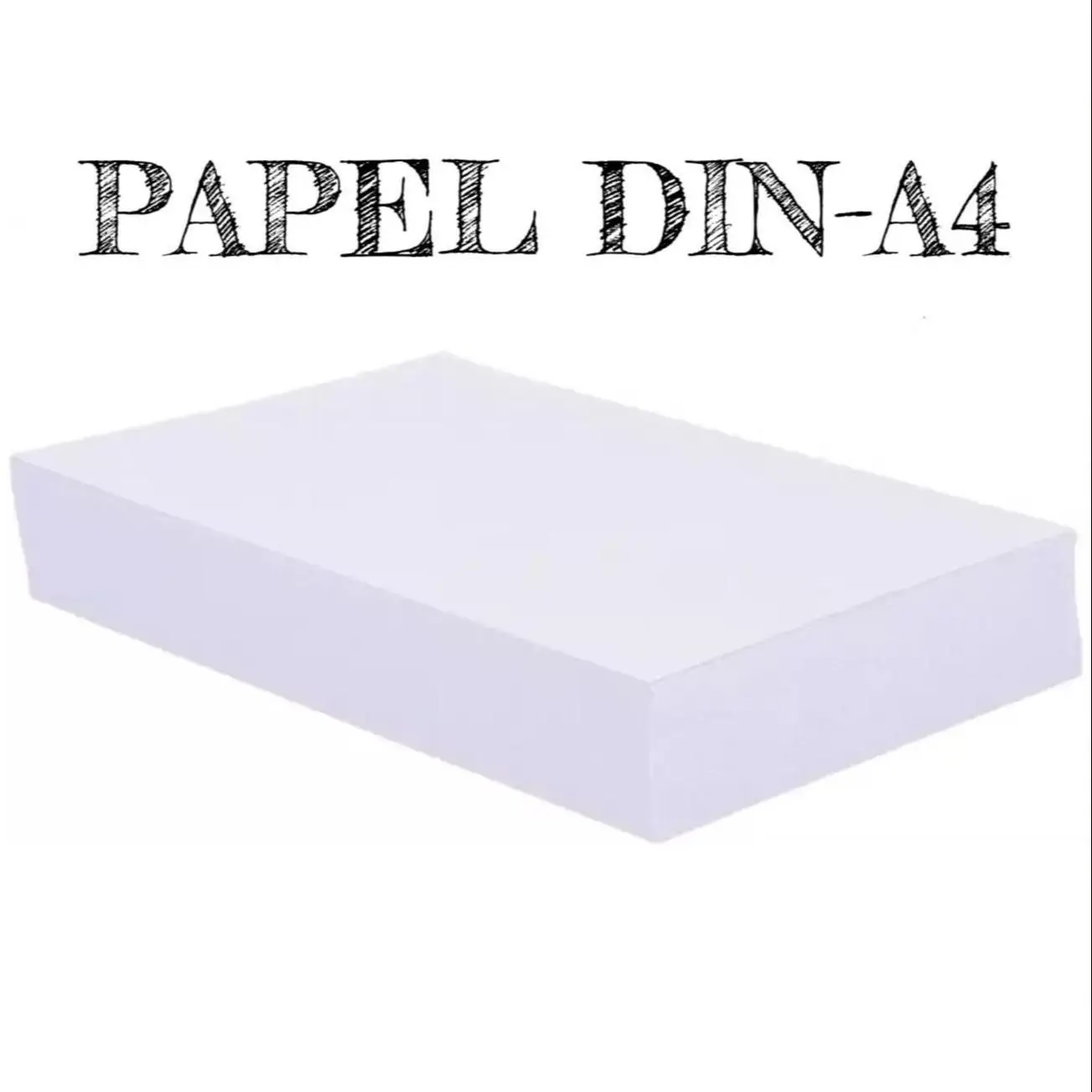 Folio Blanco Din A4 80gr, Papel Impresora 500 Hojas, Papel Blanco Premium para Impresora Multifunción, para Uso de Oficina, Material Escolar, Paquete de Impresión Multiusos