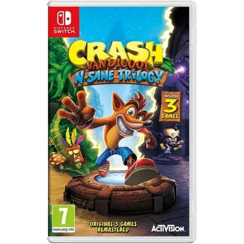 Crash bandicoot: n. sane trilogy - switch - spanish version - nintendo switch games video games