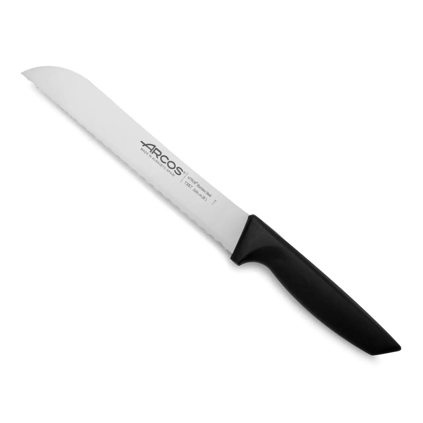 Arcos Cuchillo Panero Niza 135700 De Acero Inoxidable Nitrum Y Mango De Polipropileno Con Hoja De 20 Cm En Blíster - Imagen 3