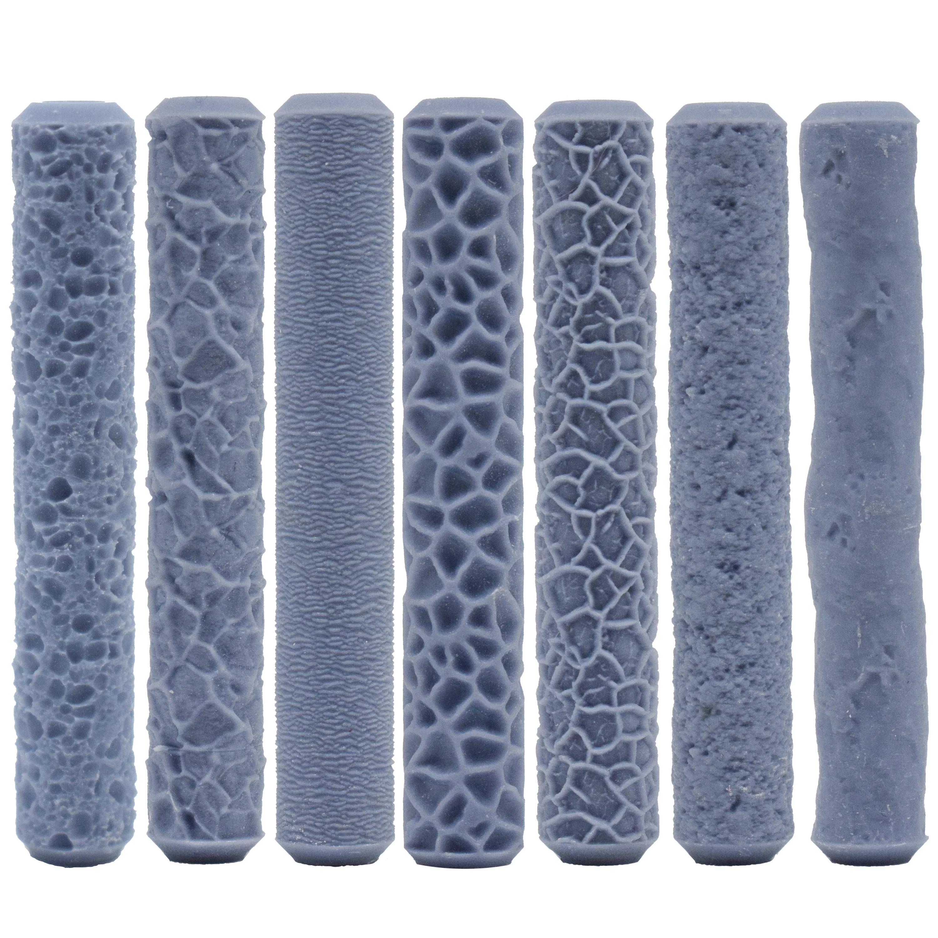 7 rodillos textura artesanal para arcilla polimérica, herramientas REDPALACE Crafts para cerámica, modelismo, decoración DIY, perfecto para fondos, bordes y detalles artísticos