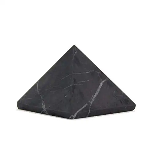 3x3 cm matte polished Shungite pyramid neutralizes Shungit Shungite electromagnetic fields