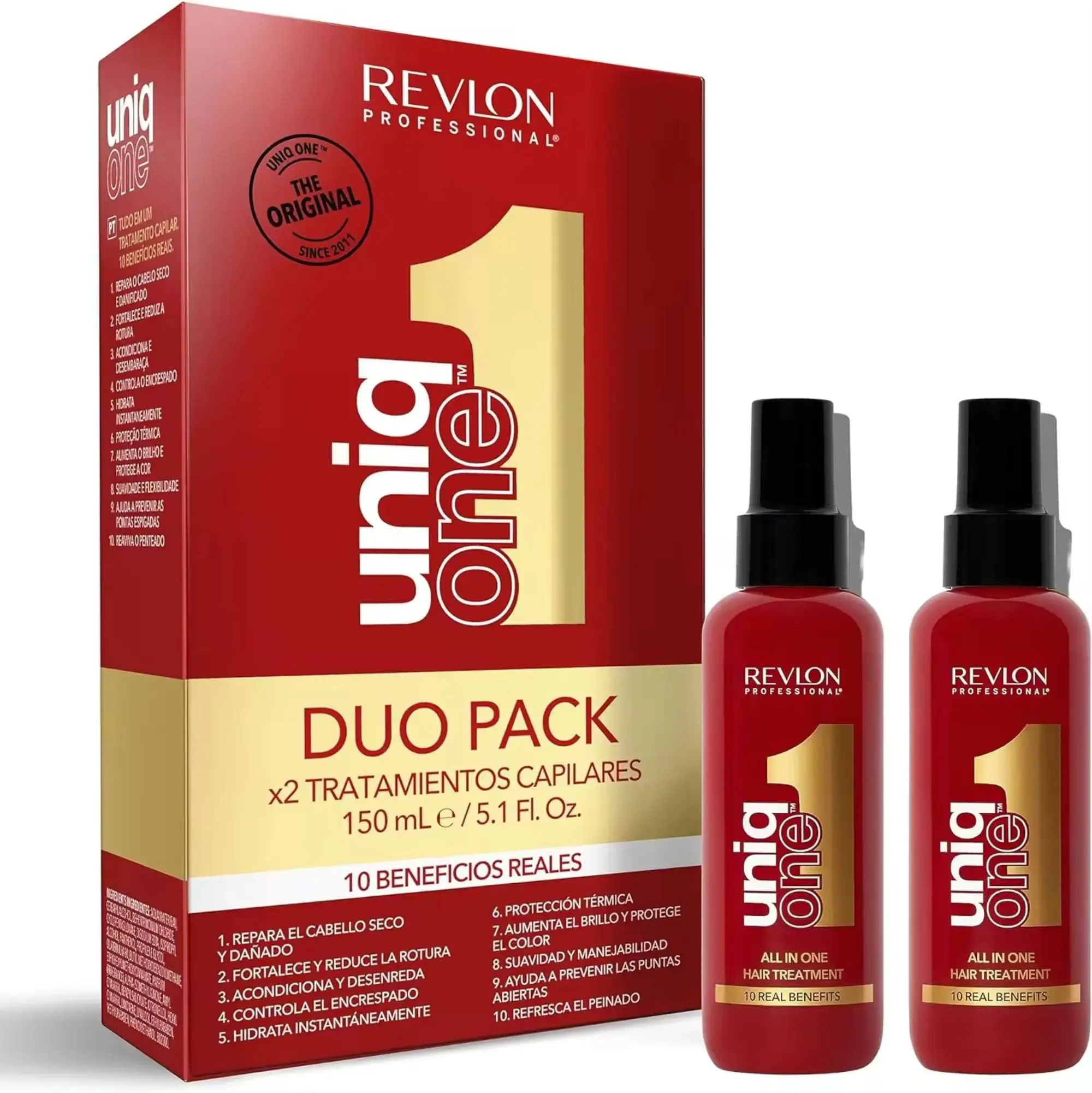 Revlon Professional Casasofia Protector Térmico para Pelo, Aerosol sin Enjuague con 10 Beneficios, Desenreda y Protege del Calor, Ideal para Todo Tipo de Cabello, 2 x 150 ml