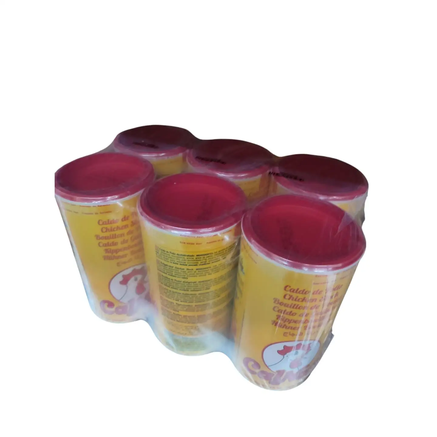 CALDO DE POLLO EN POLVO - PACK DE 6 BOTES - BOTES DE 1 KG. - RENDIIENTO 50 L POR BOTE - CERTIFICADO HALAL - CALNORT.