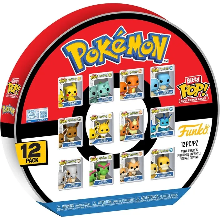 Funko Bitty Pop! Pokémon paquete de 12 unidades| 88984 -  Original - Figuras Miniaturas Coleccionables Para Exhibición - Idea De Regalo - Mercancía Oficial - Juguetes Para Niños - Fans