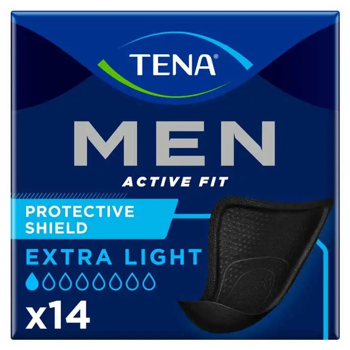 Tena Men Pañales para Adultos Escudo Protector 14 Unidades