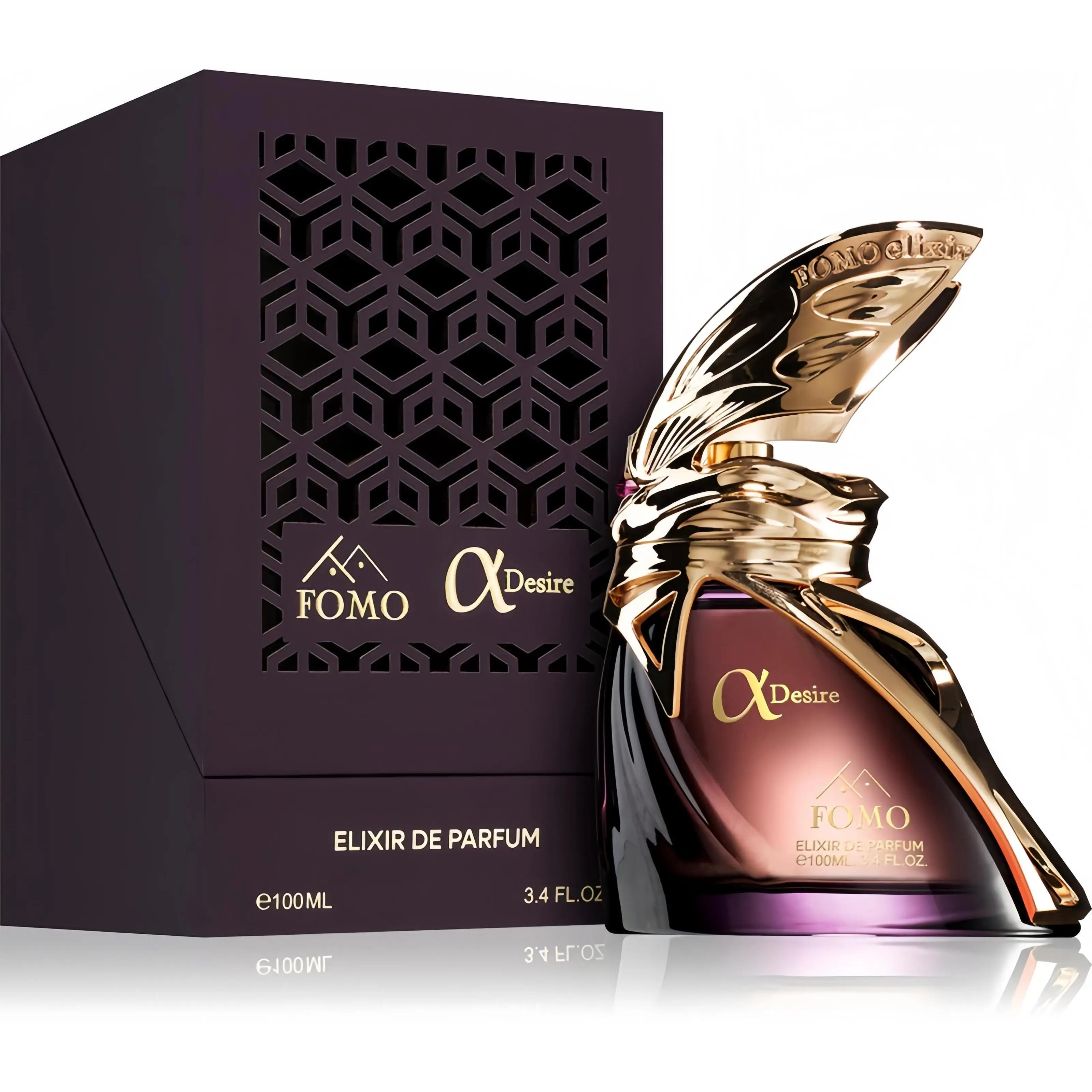 Unisex Fomo Alpha Desire Elixir De Parfum 100Ml Perfume Aroma Fresco Y Calidez Amaderada Elegancia Y Sensualidad Ideal Para Día Y Noche