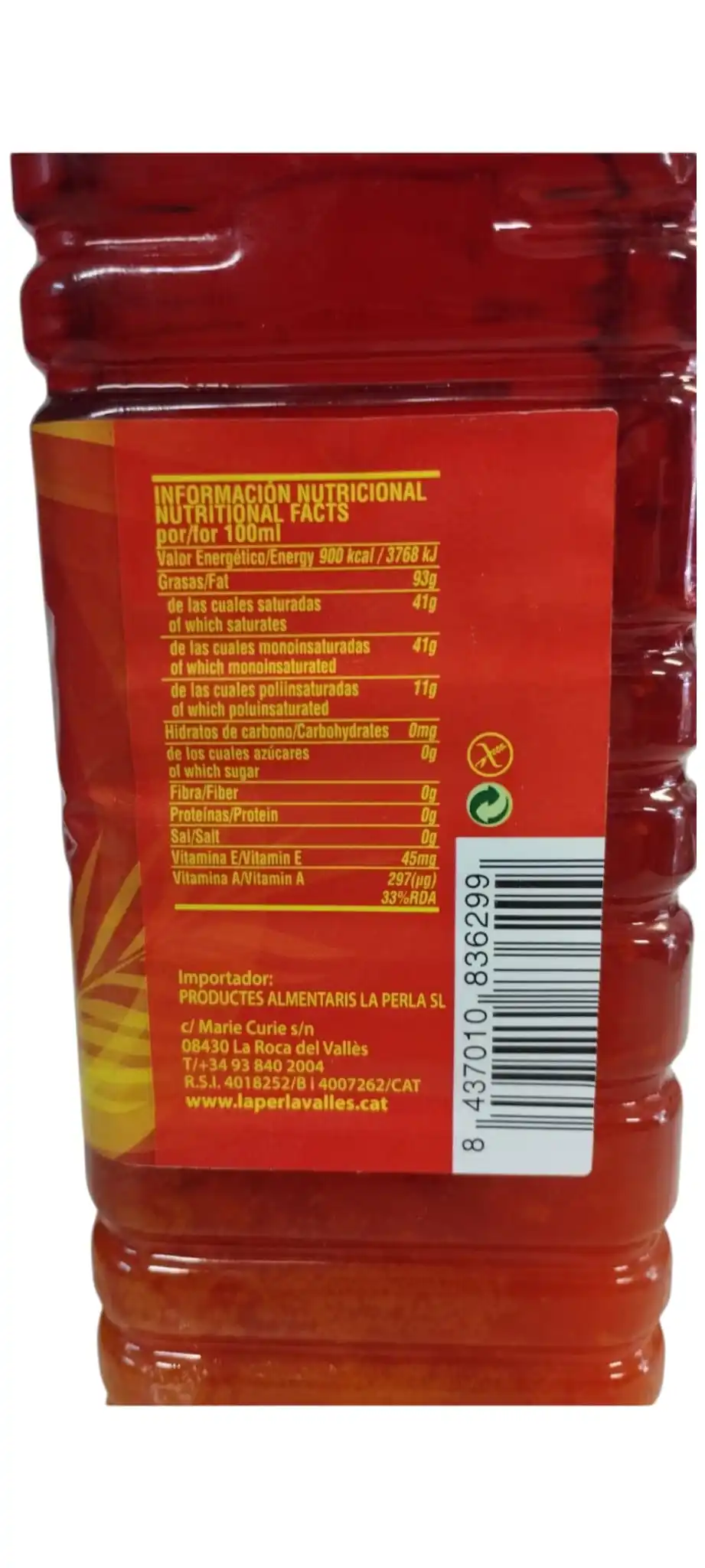 Palm oil - king africa - genuin palm oil - 1l