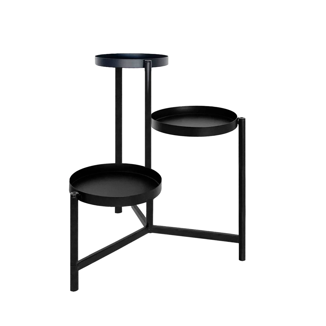Soporte para Plantas de Metal 3 niveles para Recibidor, Sala de Estar, Balcón y Terraza. (36x32x58 cm)