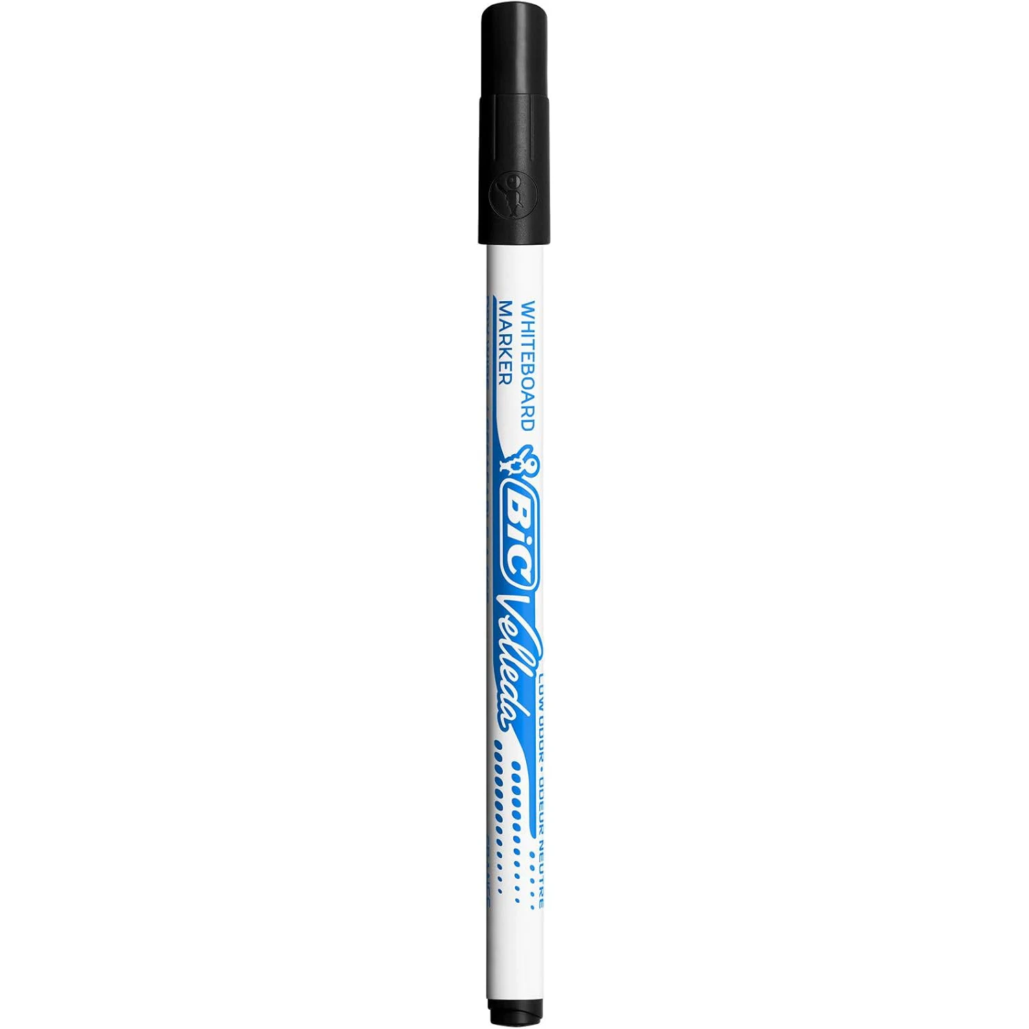 Bic velleda 1721 black fine tip whiteboard marker (box of 24 units)