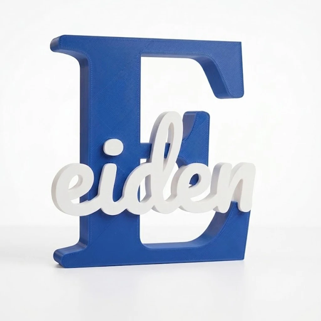 TOCAREGALAR Letra inicial con nombre 3D Personalizada. Comuniones, Mesas dulces o decoración de habitación.