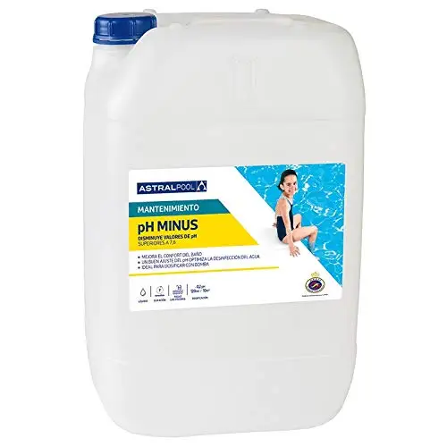 Fluidra Minorador Ph Minus Líquido Astralpool - Envase 20 Litros - Ref 73674 - Ideal para Dosificar