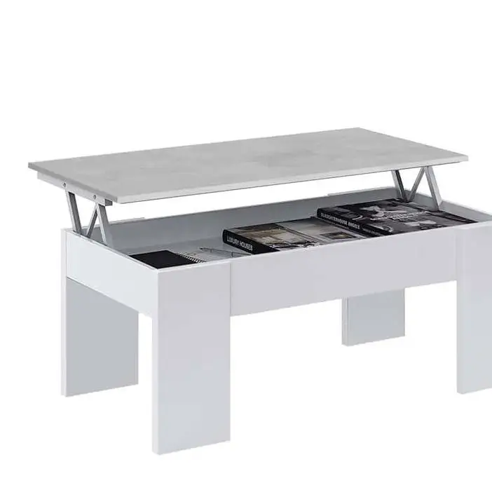 MOBELCENTER- Mesa centro elevable Cemento