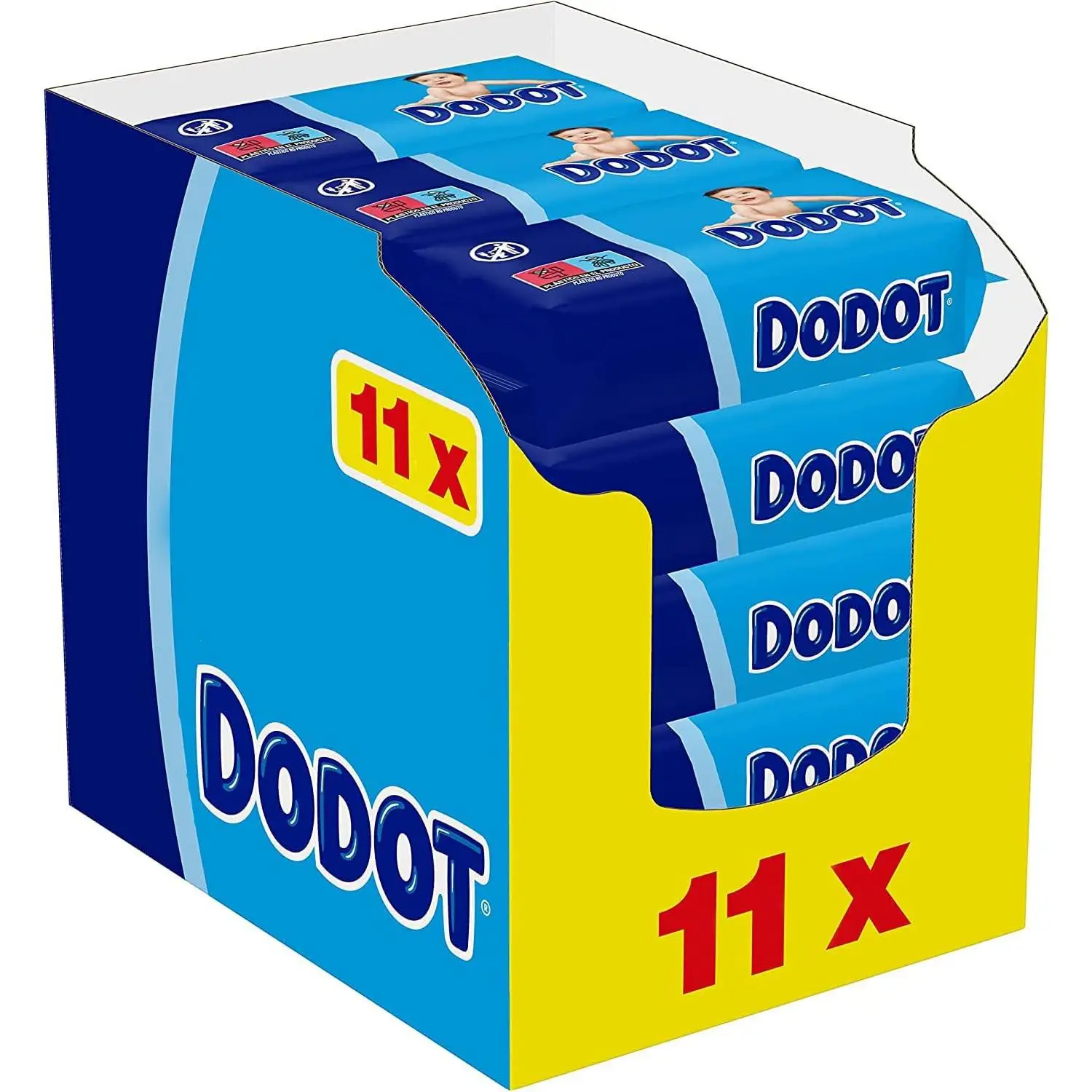 11/12 Pack Dodot baby wipes 64 wipes Total 704 wipes/768 wipes