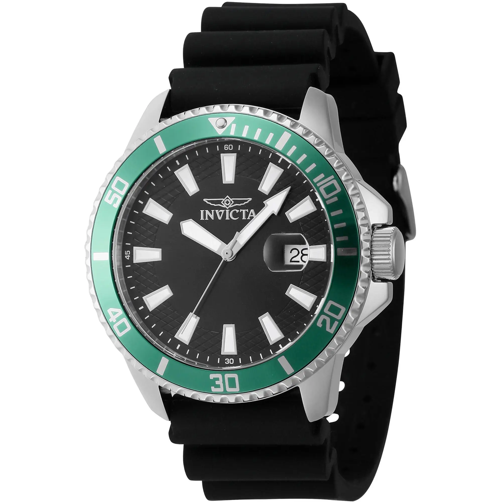 Reloj de pulsera Invicta Pro Diver - 46129 correa color: Negro Dial Latón Negro Hombre