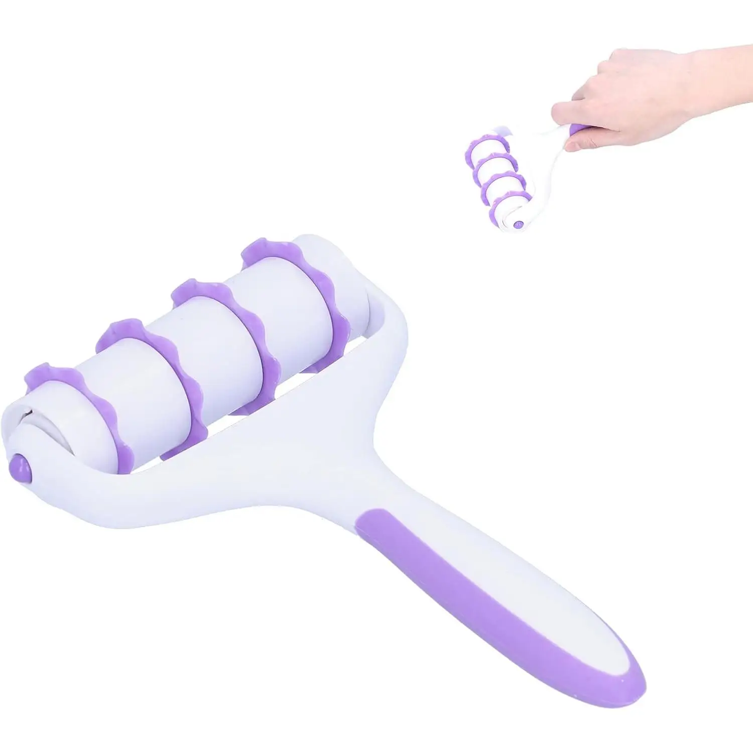 Cortador de Cinta de Fondant,Herramientas de Fondant de Sensaci¨®n C¨®moda para la Mano,Cortadores de Fondant Hornear de Bricolaje,Molde Pasteler¨ªa Mango Antideslizante,Cortador Celos
