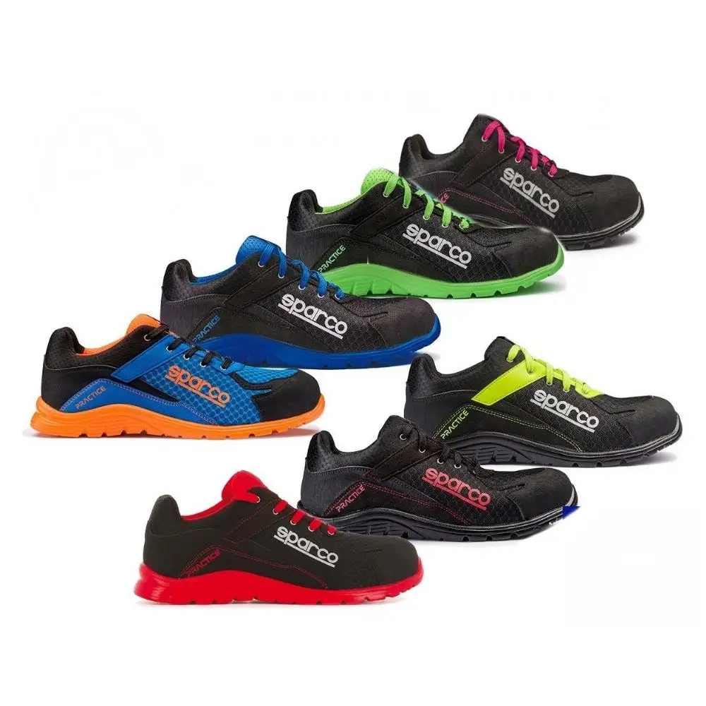 CALZADO DE SEGURIDAD SPARCO PRACTICE S1P SRC, ZAPATILLA DEPORTIVA DE SEGURIDAD. DE ESTILO RACING, CÓMODOS Y SEGUROS PARA EL TRABAJO.