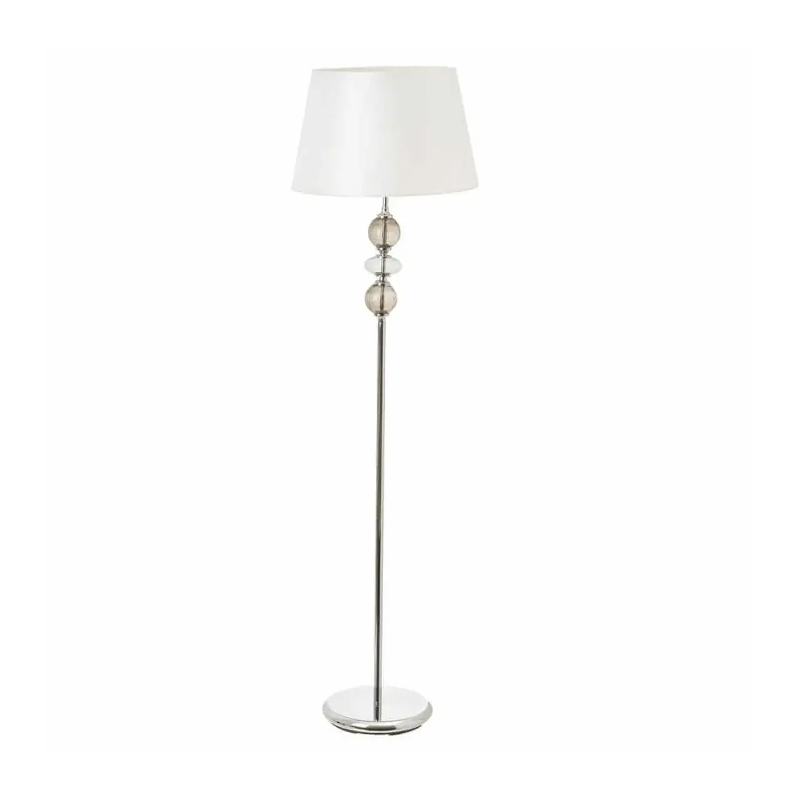 Lámpara de pie de metal plateado 40x144 cm: Una solución elegante para iluminar tu salón con estilo