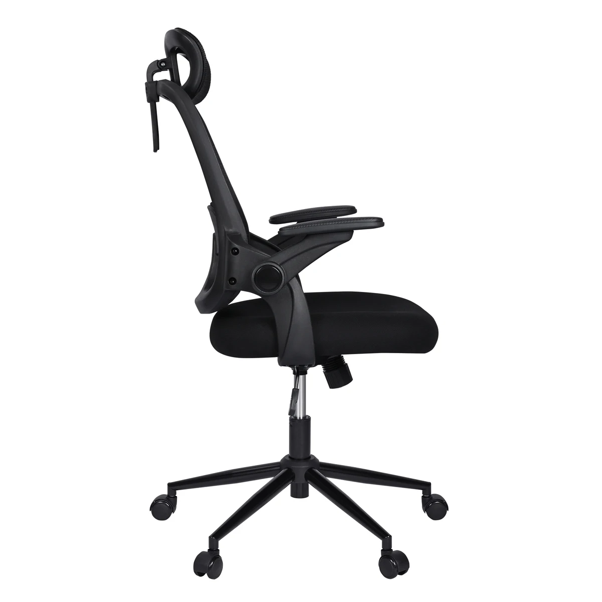 T-Lovendo Office Chair 6102-BLACK features ergonomic design, adjustable height, and lumbar support, crafted with breathable mesh for ultimate comfort during long work hours, ideal for home office or study settings. #3