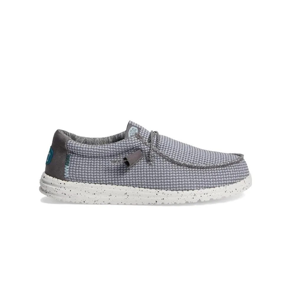 Zapatillas Lona Hey Dude Wally Sport Hombre Gris