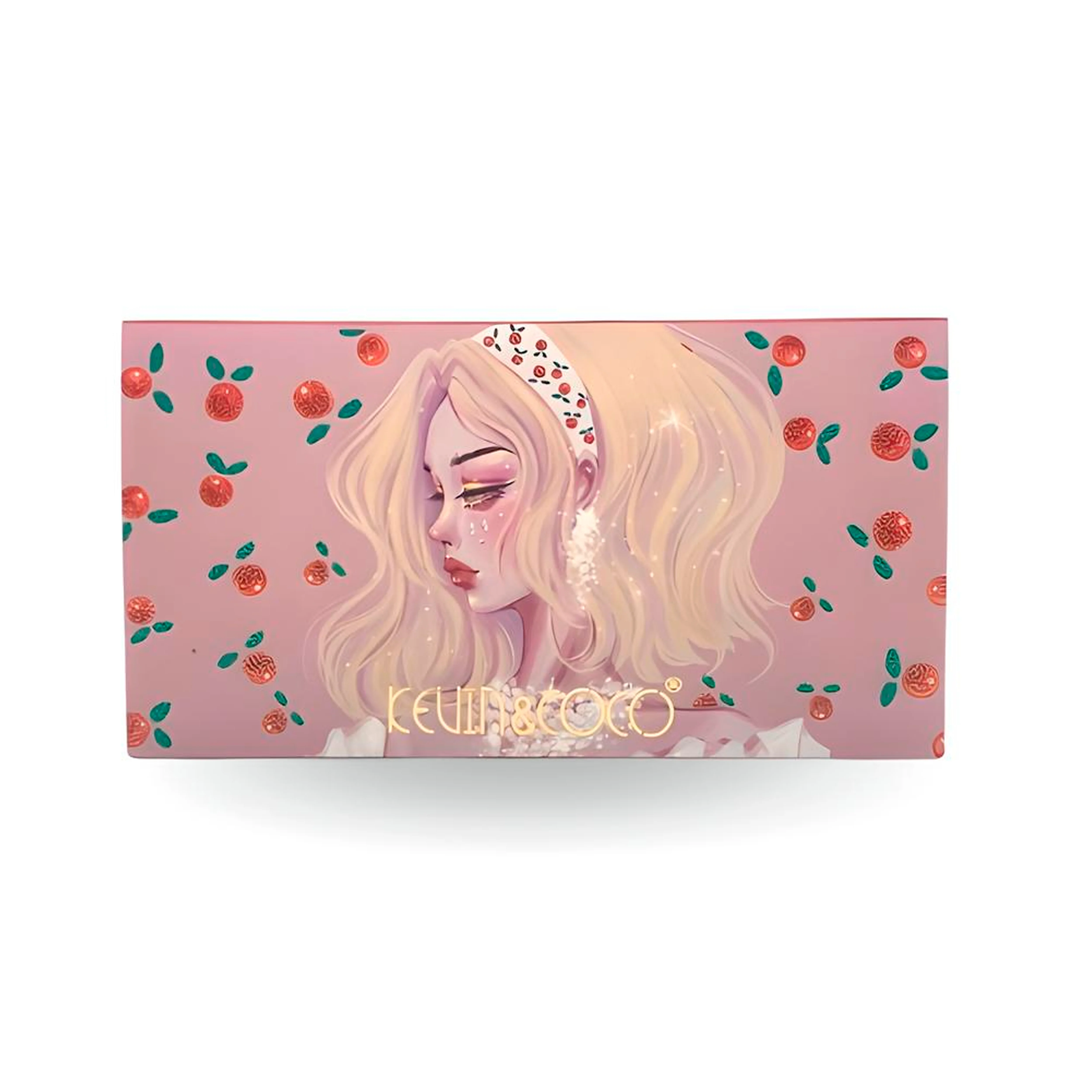 KEVIN&COCO - Maquillaje, Paleta de sombra de ojos CHERRY GIRL,18 colores