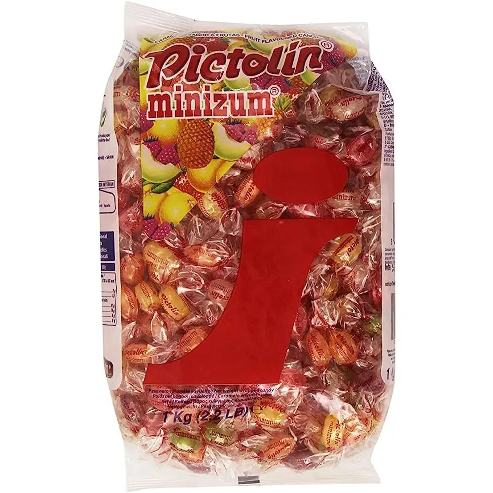 CARAMELOS PICTOLIN MINIZUM FRUTAS SURTIDAS 1KG. INTERVAN