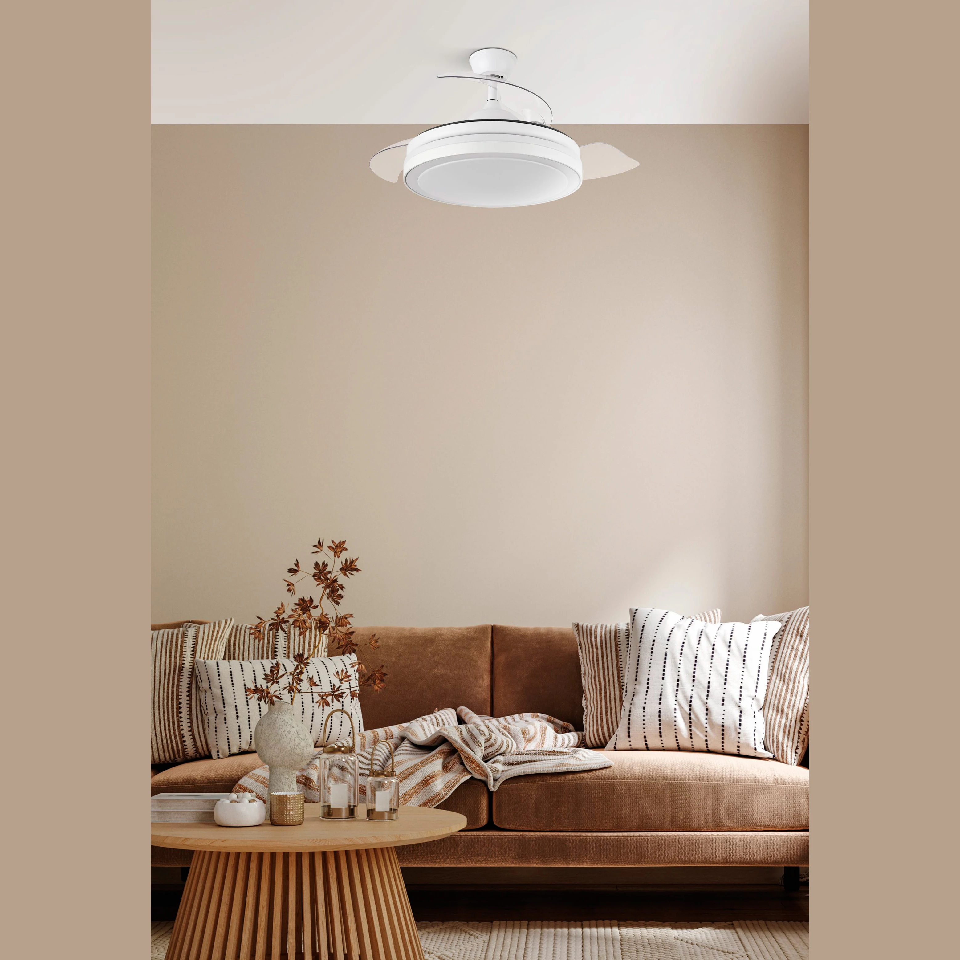 Fabrilamp - white dc esparta fan 72w 6120lm 91ø 3asp.desp 3000-4000-6000k remote+timer+memory