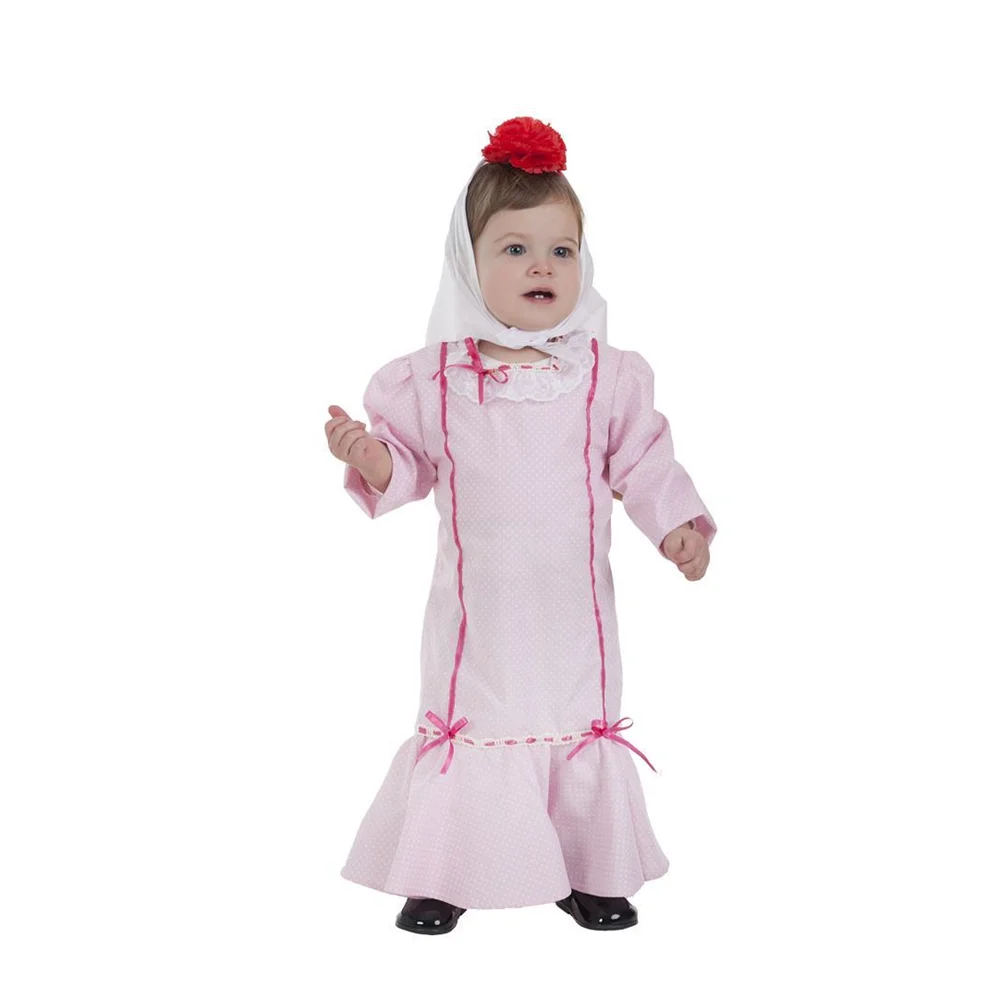 Disfraz Bebe Chulapa Rosa talla 1-2 años (Creaciones Llopis 2917)