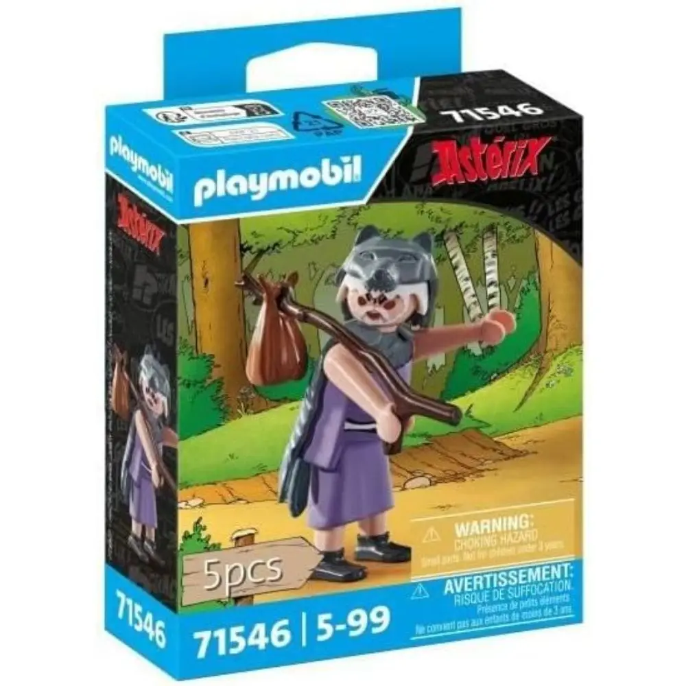 Prólix Playmobil Astérix (71546) figura con capa de lobo