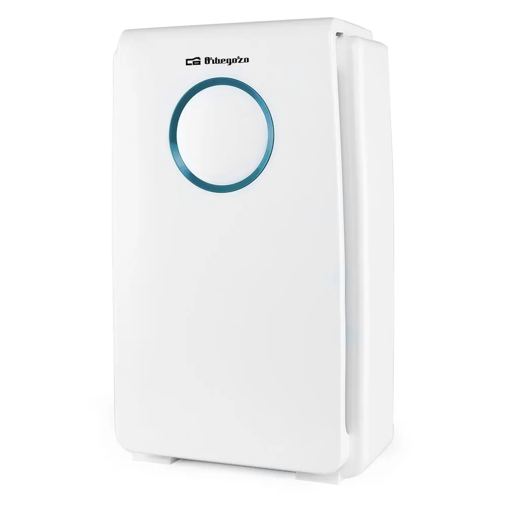 Orbegozo PU 1000 - Purificador de aire con filtro HEPA, 5 etapas de purificación, área hasta 35 m2, temporizador, panel táctil, contra alérgenos y olores, 45 W