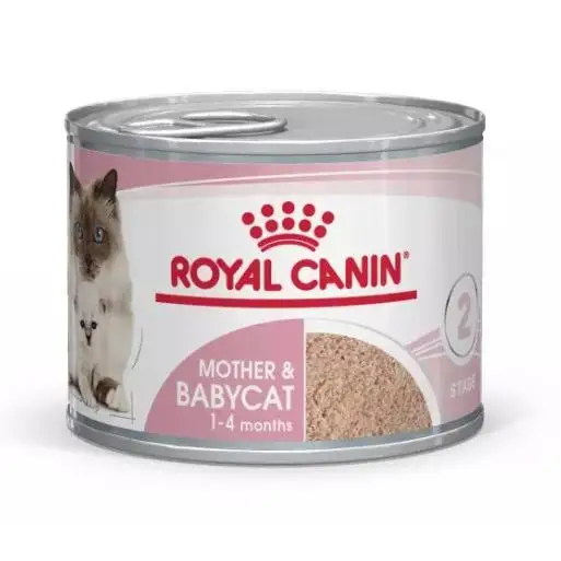 Royal Canin Mother & Babycat Gato Mousse Latas  Comida Húmeda para Gatitos y Gatas Gestantes