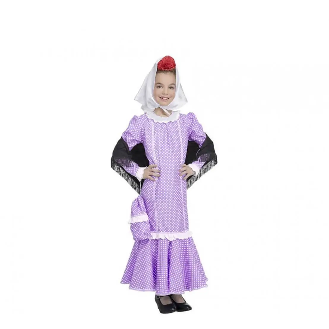 Disfraz de Chulapa Lila para niña y bebé