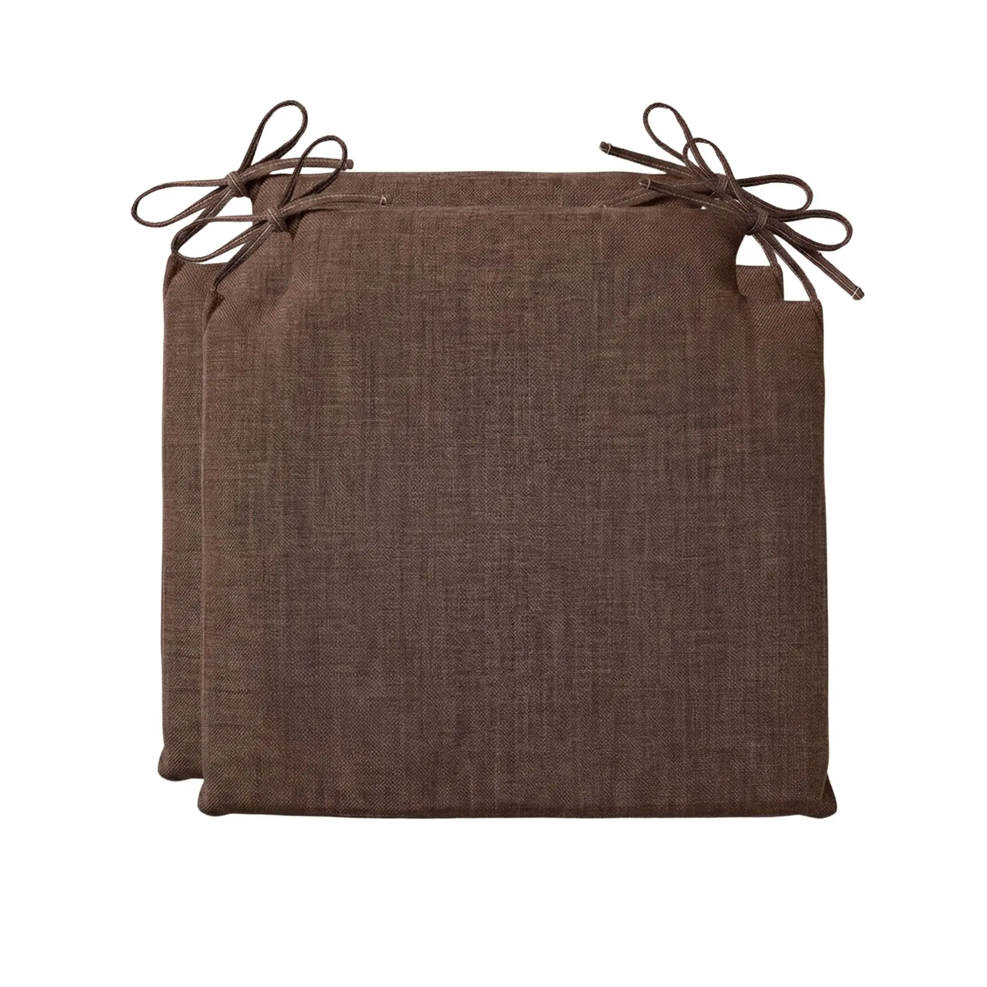 PIND Pack 2/4/6 Cojín Cuadrado para Silla 40x40 cm de Espuma de Alta Densidad, Asiento en Tela de Lino con Cintas, Relleno Firme Antideformación para Comedor, Cocina y Jardín.