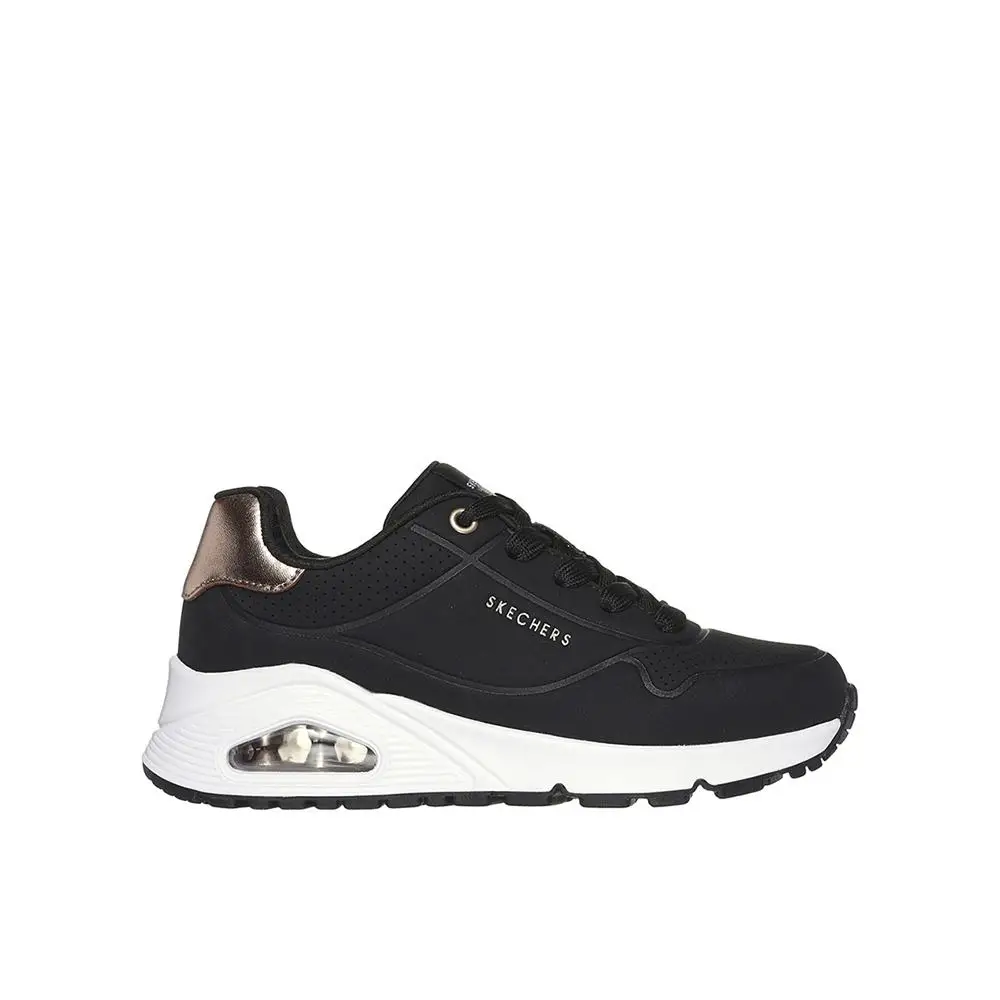 Skechers Uno Gen1 - Shimmer Away Zapatillas para niña negras en sintético 84206