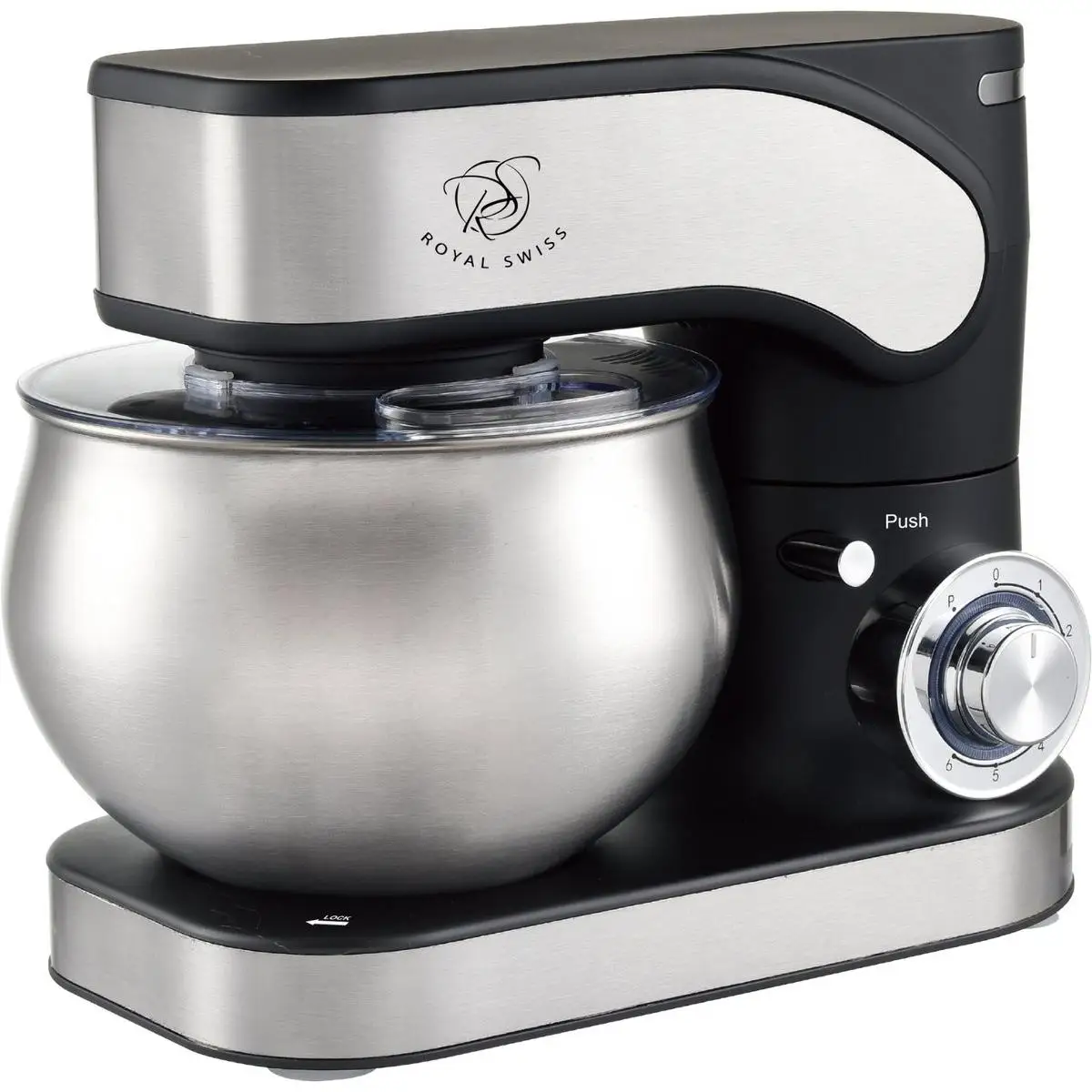 AMASADORA - MEZCLADORA - BATIDOR - ROYAL SWISS - CAPACIDAD 5 L - 5L -POTENCIA 1300W - 6 VELOCIDADES