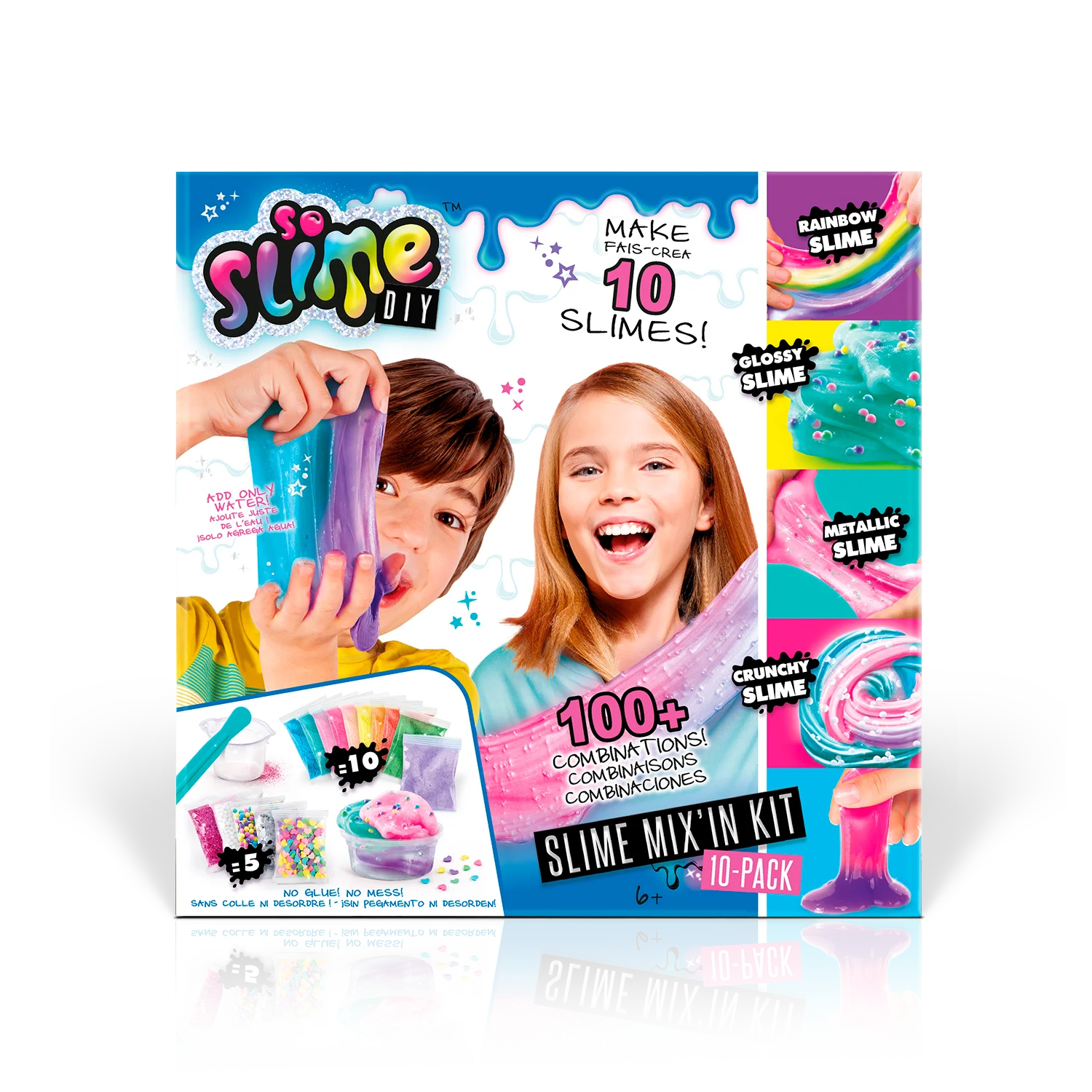 Slime mix in kit 10 pack - so slime - canal toys - ssc184