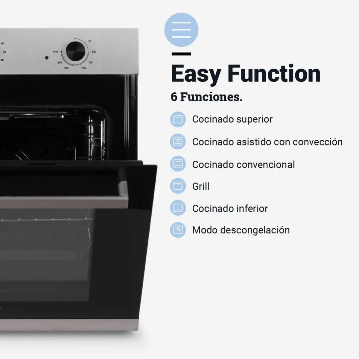 Universalblue digital multifunction oven stainless steel 67l - convection grill |   Timer and accessories included