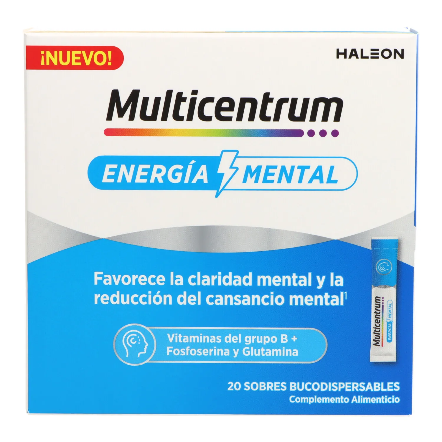 Multicentrum Energia Mental 20 Sobres Maracuya