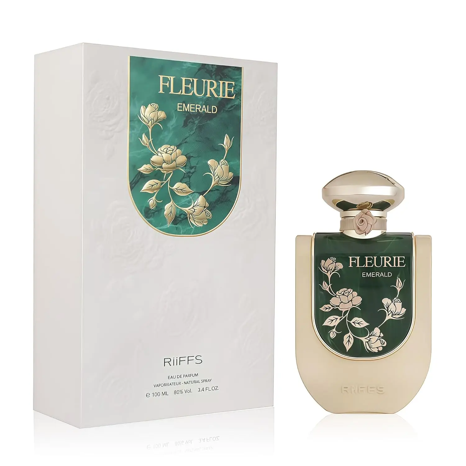 Riiffs Fleurie Emerald 100ml Perfume Unisex - Notas Cítricas y Especiadas para Noches Frías y Citas Íntimas - Regalo Único para Navidad y San Valentín vanille líquido perfumes unisex